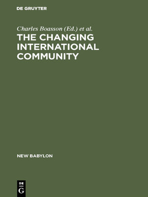 cover image of The Changing International Community